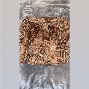 Print Satin Shorts
